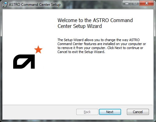 how to download astro command center on mac